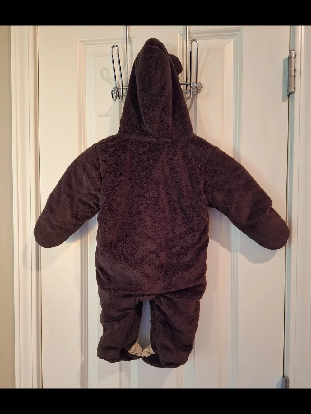6M Carter's Just One You Monkey Snowsuit Pram Bunting Brown Fleece Baby Hooded